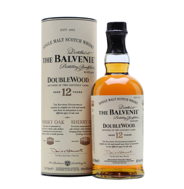 BELVENIE SINGLE MALT SCOTCH WHISKY DOUBLE WOOD 12 YO /100
